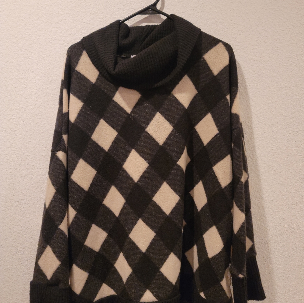 White Birch Plaid Sweater